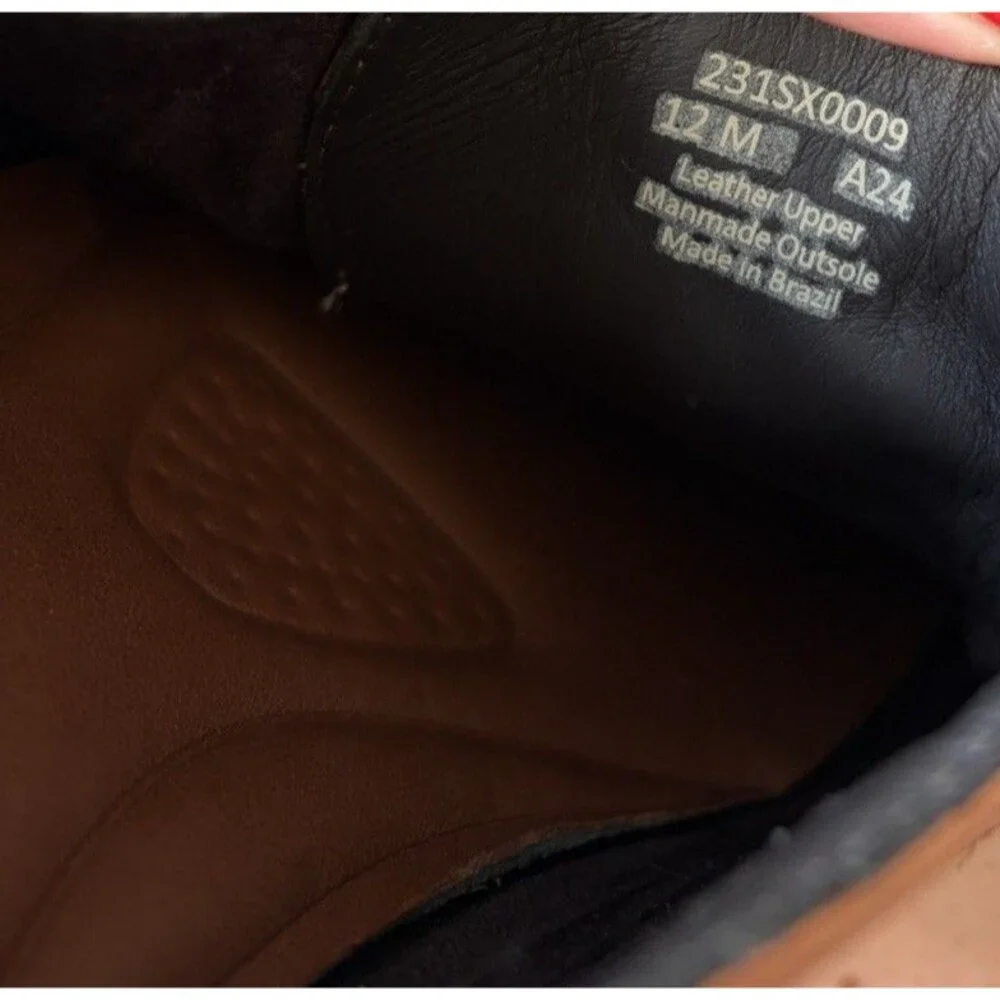 Section X Mens Dress Shoes Size 12 Brown Leather Jeremiah Plain Toe Oxfords